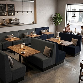 Immy Kick Modular Low Back Breakout and Cafe Booths