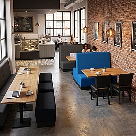 Immy Kick Modular High Back Breakout and Cafe Booths