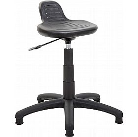 PolyTek Industrial Work Stool supplied with Wheels and Glides
