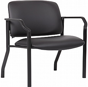 Odin 35 Stone XL Anti Bacterial Vinyl Reception Waiting Room Chairs with Arms