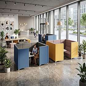 Meg High Back Breakout and Meeting Booths