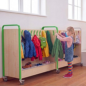 UltraBrite Nursery Freestanding Mobile Cloakroom Trolley