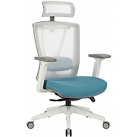 Contract Pro Plus White Frame 24/7 Posture Mesh Office Chair