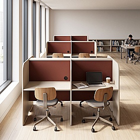 Nook Duo 4 Person Back to Back Study Focus Booths