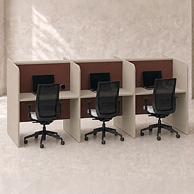 Nook Duo 6 Person Back to Back Study Focus Booths