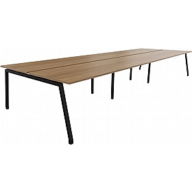 Atrex 6 Person A-Frame Rectangular Back to Back Bench Desks