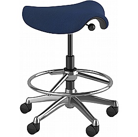 Humanscale Freedom Fabric Saddle Draughtsman Stool