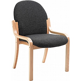 Lincoln Wooden Frame Fabric Reception Waiting Room Chairs