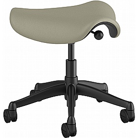 Humanscale Freedom Leather Saddle Stool