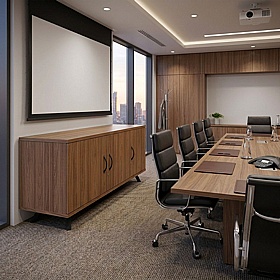 United Executive 3 Door Credenza Storage Unit