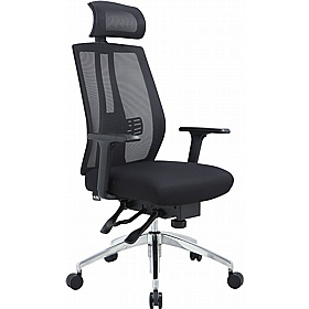 React 24-7 Heavy Duty Mesh Posture Office Chair with Headrest