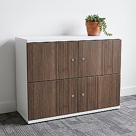 Matrix Duo 4 Person Wooden Office Lockers