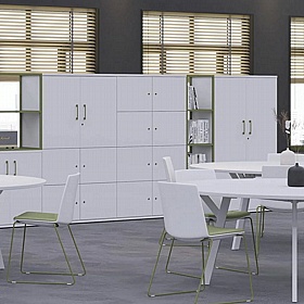 Matrix Duo 8 Person Wooden Office Lockers
