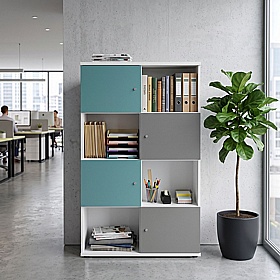 Matrix Duo 4 Door Open Box Combination Lockers