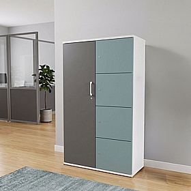 Matrix Duo 5 Door Cupboard and Locker Combination Unit