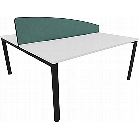 Luna Arc Back to Back Bench Desk Partition Screens
