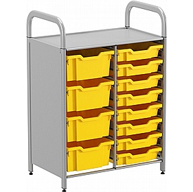 Gratnells Callero Systems Low Double Column Combination Tray Storage Starter Unit