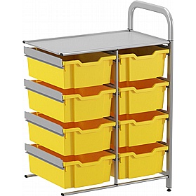Gratnells Callero Systems Low Double Column 8 Deep Tray Storage Extension