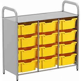 Gratnells Callero Systems Low Triple Column 12 Deep Tray Storage Starter Unit