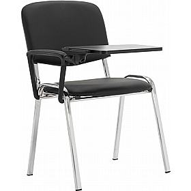 Swift ISO Antibacterial Vinyl Chrome Frame Conference / Visitor Chairs with Writing Tablet (Pack of 4)