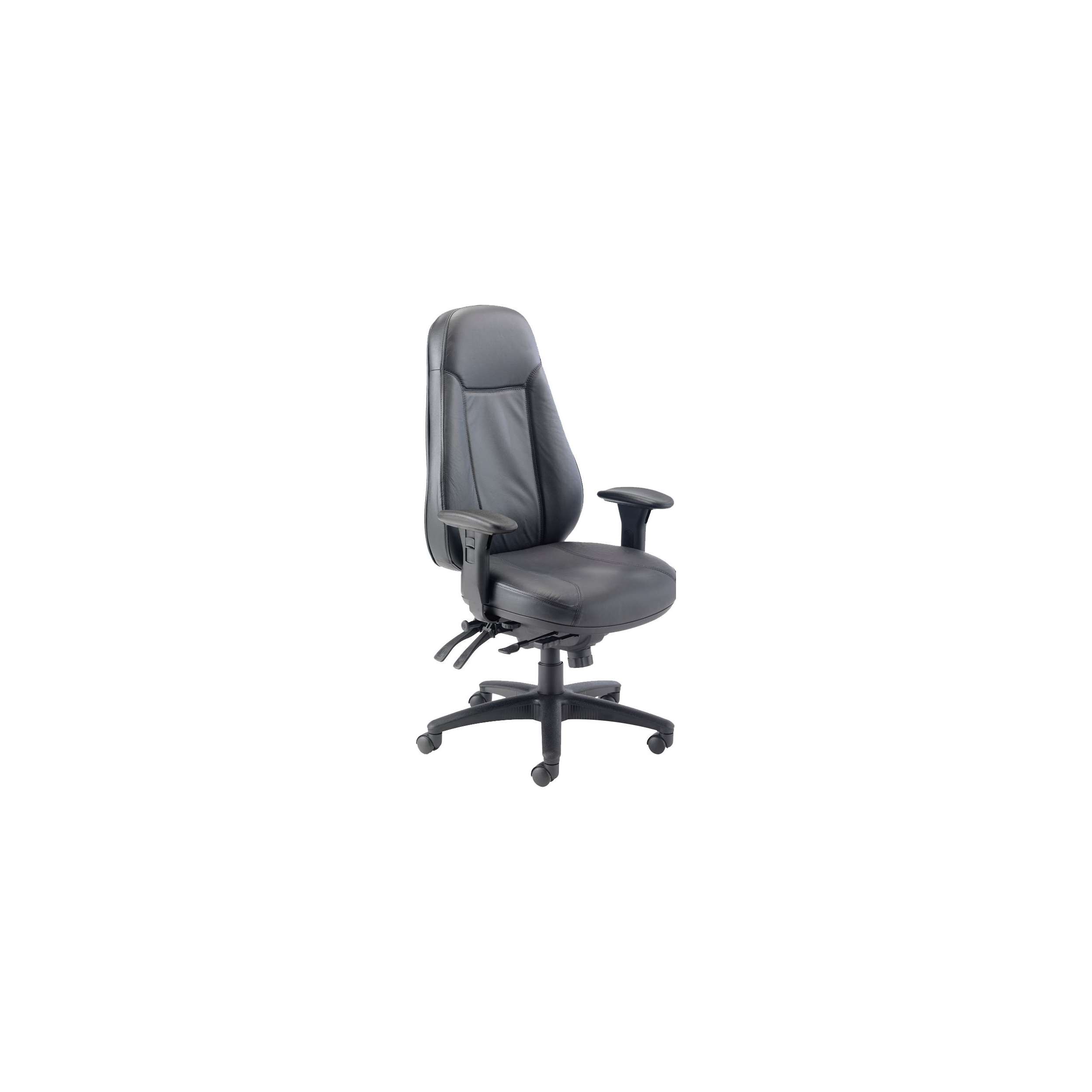 Cheetah Leather Faced 24 Hour Heavy Duty Posture Office Chair from