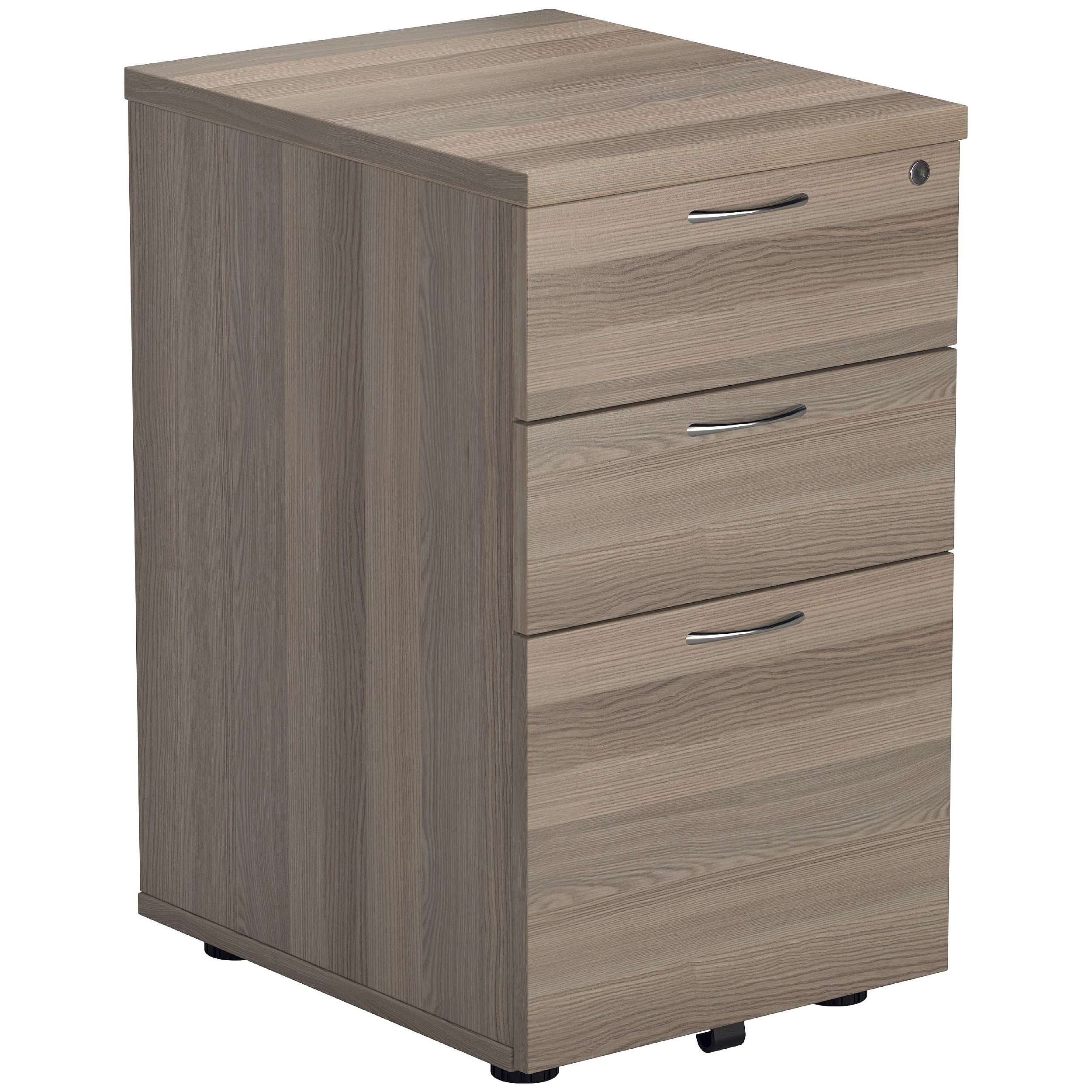 Office Essentials Wooden 3 Drawer Under Desk Static Pedestals from our