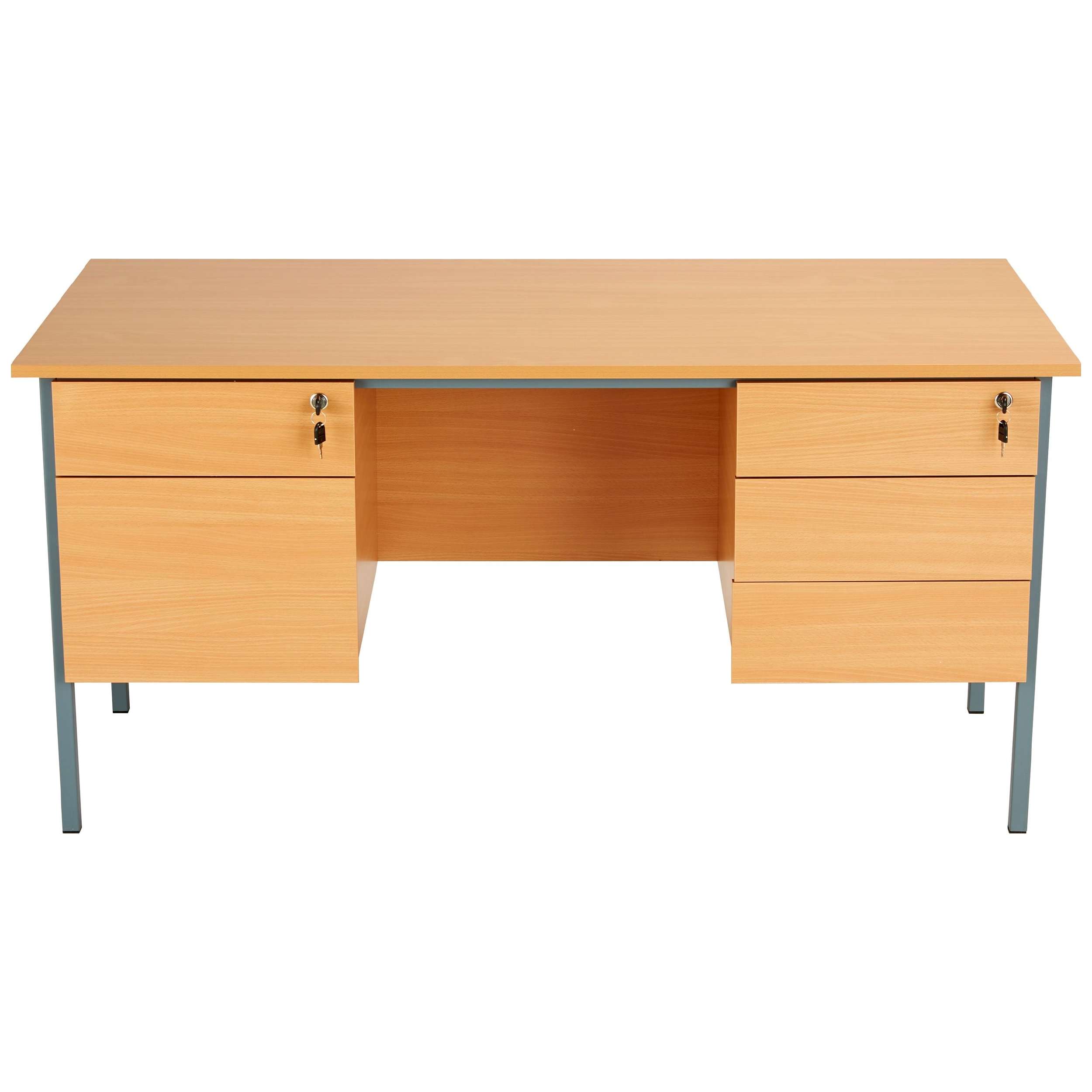 Eco 18 Rectangular Office Desks with 2 and 3 Drawers from our