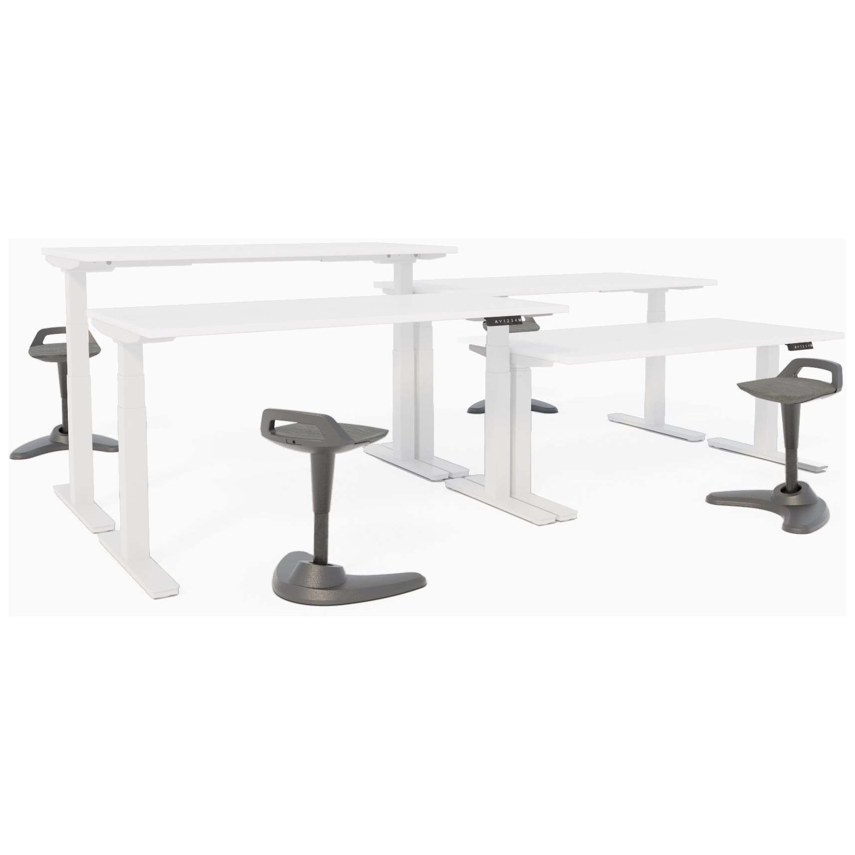 Shallow sit stand desk deals