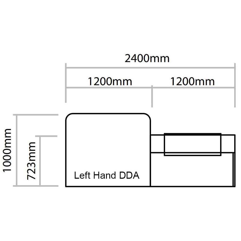 Dda compliant reception desk deals