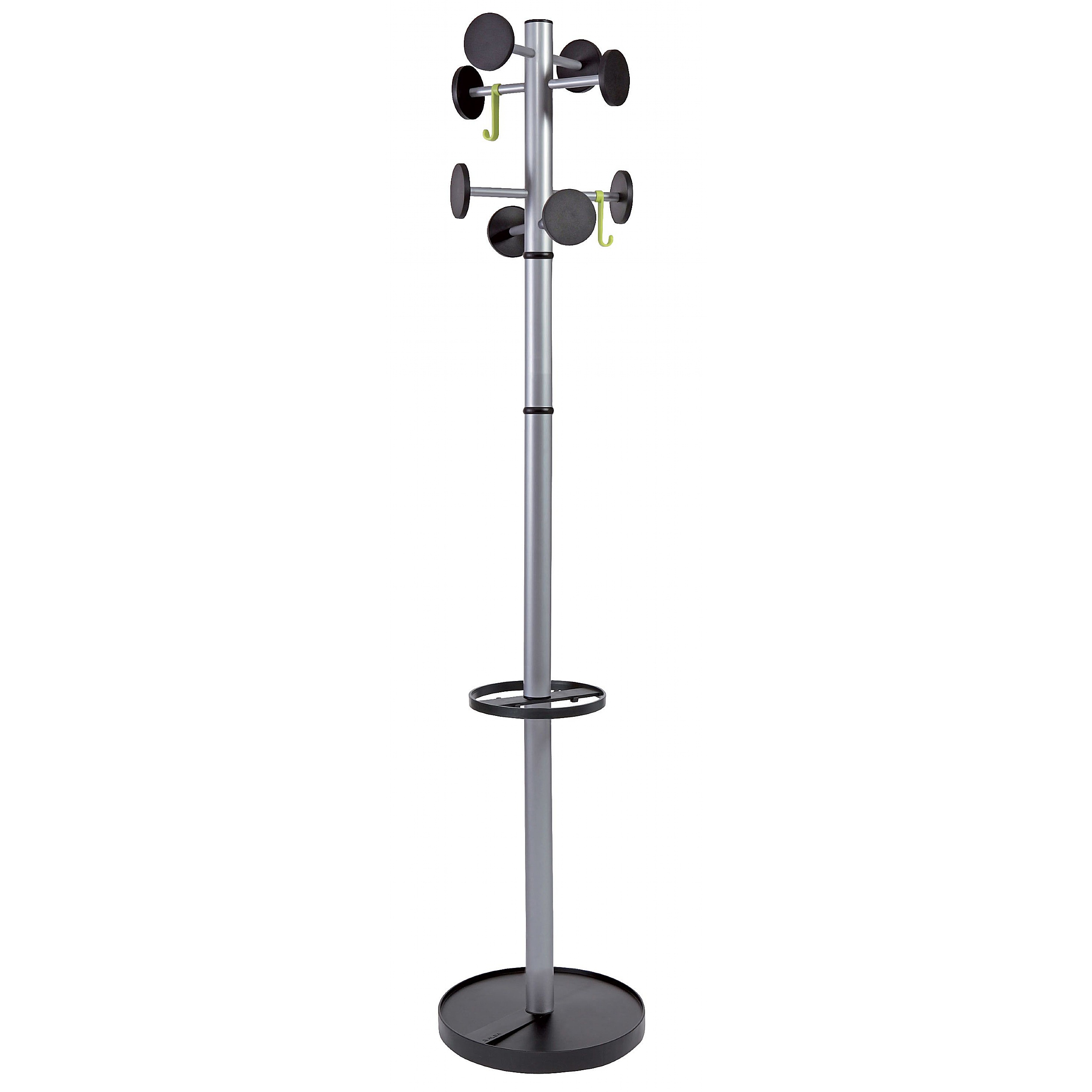 Silver coat outlet rack stand