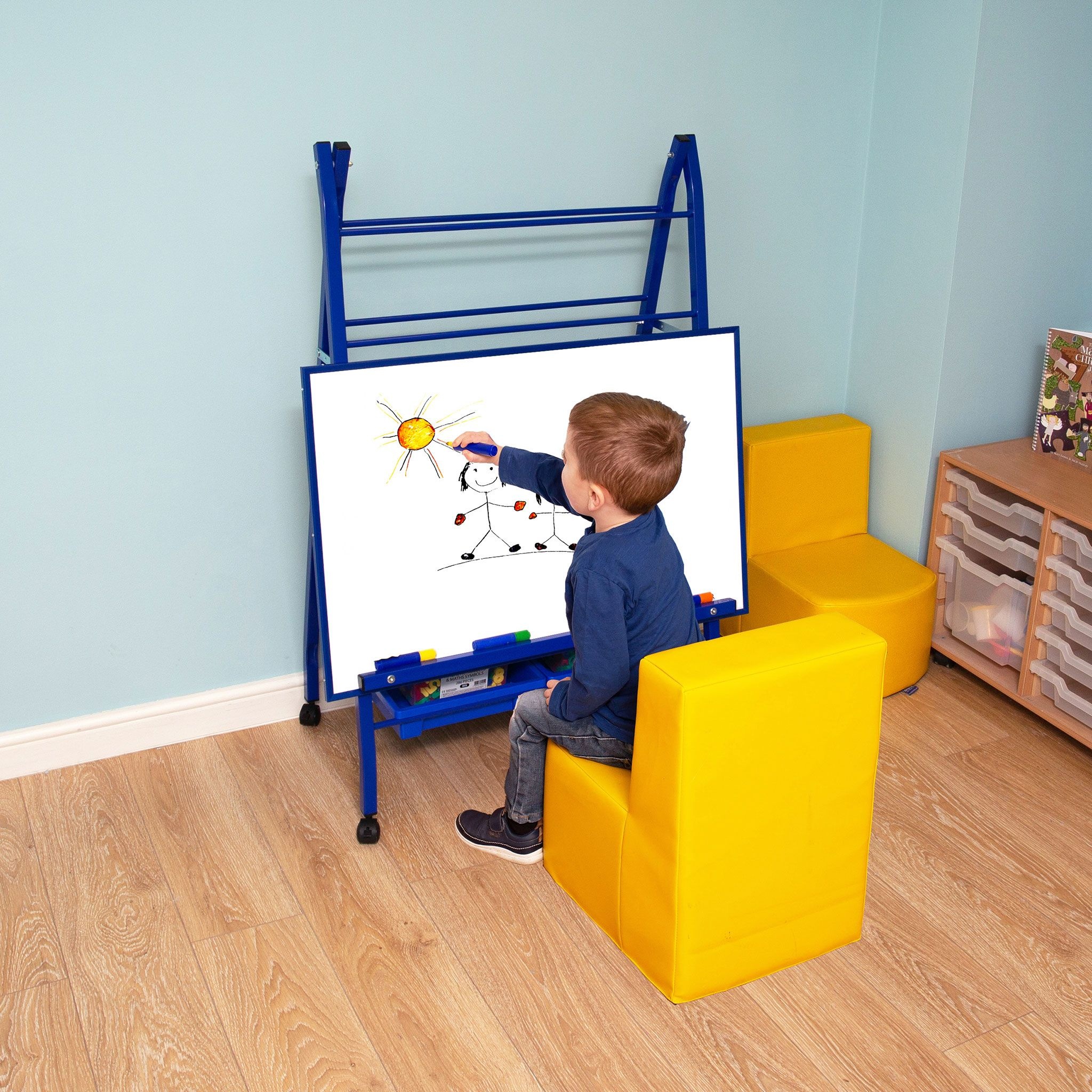 Landscape Classroom Whiteboard Easel from our Whiteboards range.