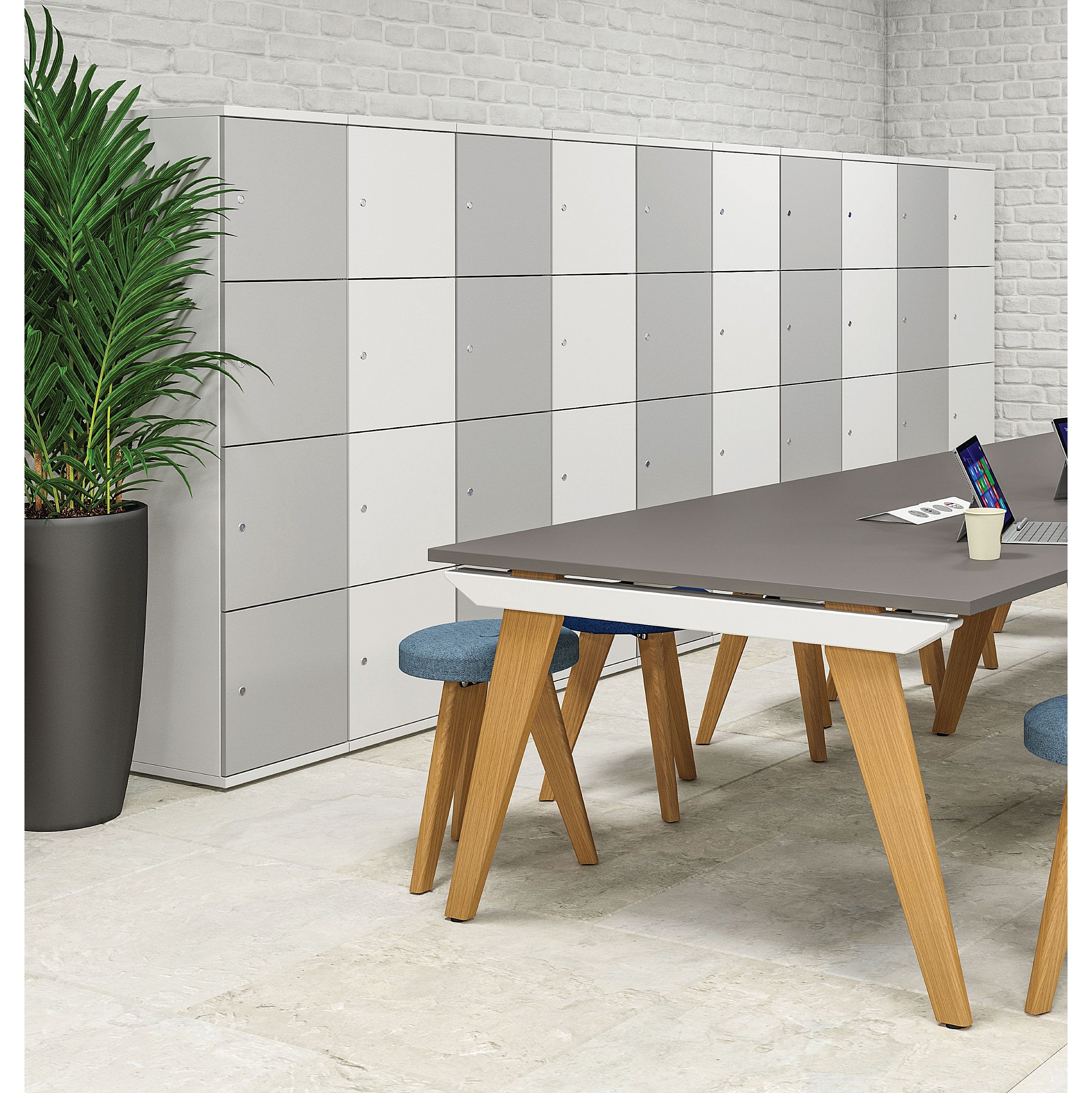 Unified Duo Wooden Office Lockers from our Lockers range.